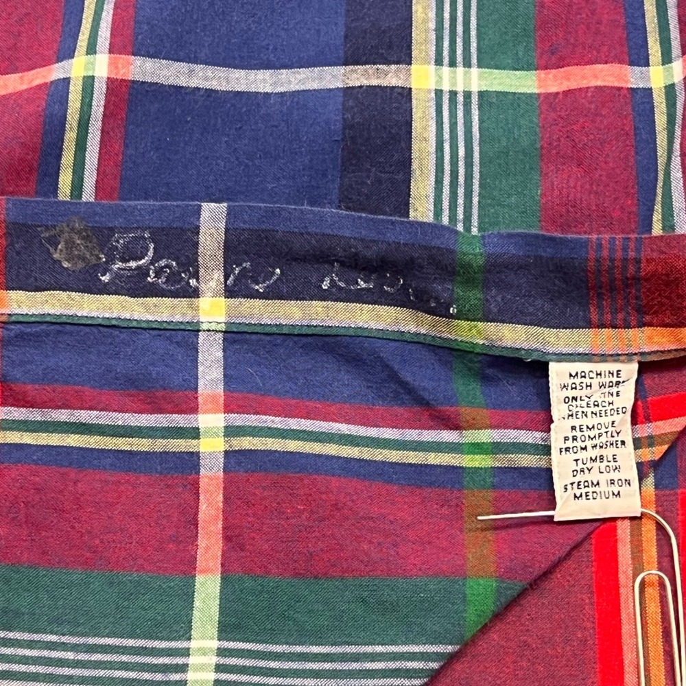 Ralph Lauren Blake Mens Sz M Plaid Button Down Shirt Multicolor *READ - Picture 8 of 8